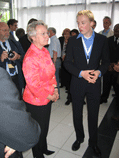 Bundesbildungsministerin Anette Schavan mit Max Bigelmayr 2