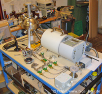 Gasschaltpult fertig, Neutronendetektor